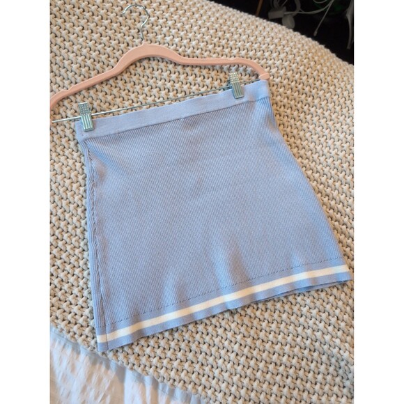 Blue and white golf skirt - Picture 1 of 3